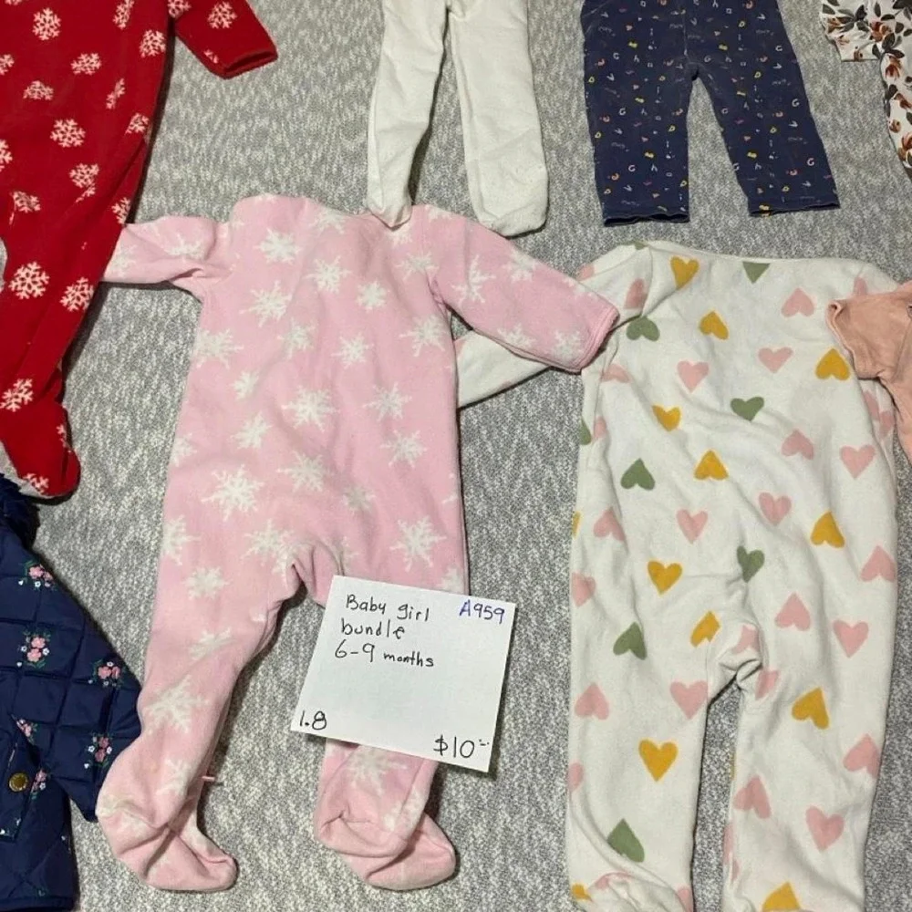 Baby girl bundle 6-9 months. SKU-A959#babygirl